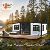 Maison extensible de luxe UVO 20FT : Maison en kit à montage rapide en 15 minutes |   Maison pliable certifiée CE, IBC et AS/NZS