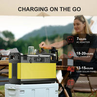Station d'alimentation portable 1200W AC/DC avec batterie au lithium LiFePo4, chargeur sans fil pour téléphone, générateur solaire