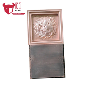 <span class=keywords><strong>Manillar</strong></span> de cobre rojo de lujo directo del fabricante con textura tallada <span class=keywords><strong>Puerta</strong></span> Anti-Gurra para villas Estilo de diseño moderno - Product Image 5