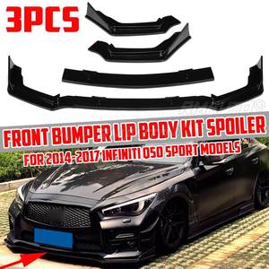 สปอยเลอร์กันชนหน้ารถยนต์ Q50 ชุดแต่งลิ้นกันชนหน้า ดิฟฟิวเซอร์กันชนหน้า ชุดแต่งรอบคัน สำหรับ Infiniti Q50 ปี 2014-2017 2018-2021 - Product Image 2