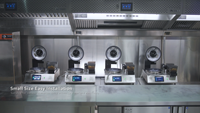 Máquina de Cocina Profesional Automática para Escuelas - Herramienta de Entrenamiento Educativo de Acero Inoxidable 304 de Alta Resistencia con Pantalla Táctil Digital