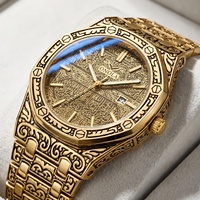 Montres en or pour hommes, marque ONOLA, montre-bracelet étanche pour affaires, montres de luxe pour hommes, montres à quartz, montres pour hommes en gros, ON3812
