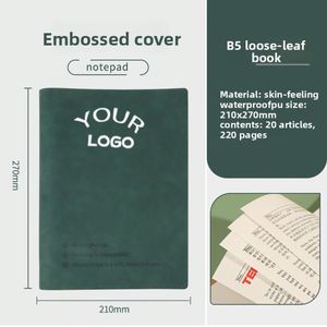 2025 Hot Sale Custom New Design Business Loose Leaf Notebook Pu Leather <b>Diary</b> Agenda Notepad - Product Image 4