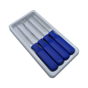 Juego de 4 Herramientas para Remover Sellos de Máquinas de Café, Mango Azul, Destornillador de Gancho, Ángulo Recto, Reparación Mecánica - Product Image 4