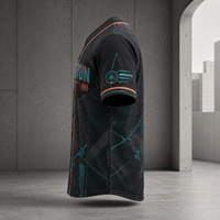 Maillot de baseball streetwear personnalisé en gros – Uniforme d'équipe urbain à motifs graphiques