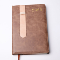 Revues logo personnalisé 2025 carnet de notes couverture personnalisée porte-stylo promotionnel en gros planificateur agenda A5
