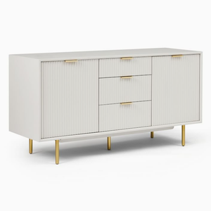 家居客厅家具现代自然木质3抽屉储物餐具柜自助餐柜 - Product Image 1