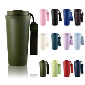 <span class=keywords><strong>Thermos</strong></span> à double paroi en acier inoxydable à large ouverture de 600 ml/20 oz avec poignée, <span class=keywords><strong>tasse</strong></span> à café isotherme - Product Image 1