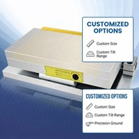 Mandrin magnétique sinusoïdal permanent multi-angle OEM industriel 0-45 degrés, outil de fixation pour rectification, acier, travail des métaux YK0091, garantie 3 ans