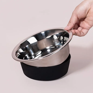 Ciotola per alimenti per cani resistente in Silicone per suzione in acciaio inossidabile ciotola per <span class=keywords><strong>Pet</strong></span> e alimentatore - Product Image 3
