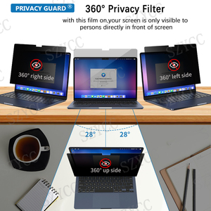 Máy Tính Xách Tay 180 Độ Riêng Tư Lọc Bảo Vệ Màn Hình Chống Ánh Sáng Màu Xanh Chống Gián Điệp Phim Bảo Vệ Riêng Tư Cho Macbook Không Khí 15.3 Inch - Product Image 4