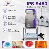 Imprimante CIJ intelligente IPS-9450 pour marquage industriel avec boîtier en acier inoxydable et protection IP56