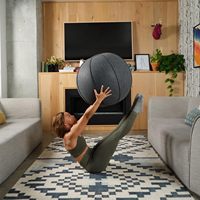 Housse de chaise-ballon de yoga Kepler KC669 en feutre haute résilience pour une assise ergonomique et stable - Catégorie : Demi-balles d'équilibre