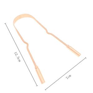 Raschietto per lingua riutilizzabile in oro rosa per l'igiene orale - Product Image 6