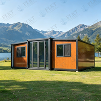 Maison conteneur extensible étanche à structure en acier FLKT, garantie 2 ans, directement de l'usine, unité de logement préfabriquée moderne