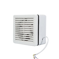 Ventilateur extracteur de salle de bain 4 pouces, 12 pales rotatives, 12W, faible bruit, alimentation CA, garantie 2 ans, usage domestique/hôtelier/commercial
