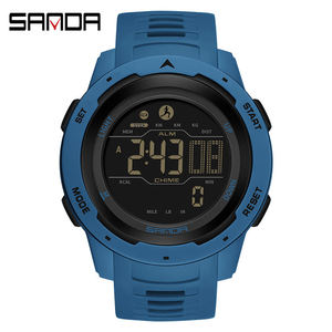 Montres pour hommes Sanda Brand 2145, sportives, avec podomètre, compteur de calories, étanches à 50 m, montre digitale à LED pour garçon et homme, Reloj Relogio Masculino - Product Image 5