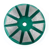 Disque abrasif diamanté PANGU à 10 segments en éventail, circulaire, pour préparation de surface de nivellement de béton Redi Lock, 80 mm, grain 6 # -400 #