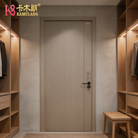 Porte intérieure en bois composite massif avec épaisseur de battant personnalisable (38-48 mm) pour hôtels et chambres modernes