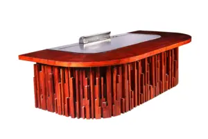 निर्धूम वाणिज्यिक खानपान उपकरण कस्टम Teppanyaki ग्रिल प्लेट मेज