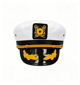<span class=keywords><strong>Gorra</strong></span> <span class=keywords><strong>de</strong></span> Marinero Personalizada <span class=keywords><strong>de</strong></span> Lona Gruesa con Logotipo, Estilo Capitán, Juego Unisex <span class=keywords><strong>de</strong></span> 500 Piezas para Fiestas en la Playa al Aire Libre - Product Image 2