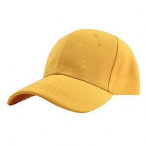 Gorra de Béisbol de Color Sólido con Logotipo Bordado Personalizado, Gorra Deportiva para Exteriores, Protección Solar, 100% Poliéster - Product Image 1
