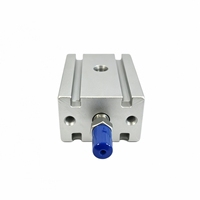 Cylindre pneumatique compact à double action, alésage 20 mm, course 10 mm, forme carrée, actionneur pneumatique MD20X10S