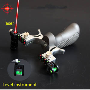 新スタイル 強力 高精度 新型 アウトドア ハンティング スリングショット レーザー照準付き フラットラバーバンド使用 - Product Image 4