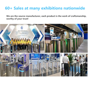WAN phim hoạt hình quang trượt Swing rào cản turnstile cổng thép lối vào lối ra an ninh phần cứng RFID Reader tòa nhà văn phòng - Product Image 5