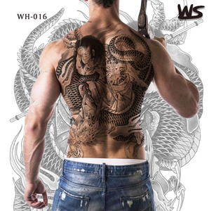 Etiqueta engomada del tatuaje <span class=keywords><strong>de</strong></span> la exhibición estampada grande Toda la espalda Impermeable Tatuaje <span class=keywords><strong>de</strong></span> moda sexy <span class=keywords><strong>de</strong></span> larga duración - Product Image 6