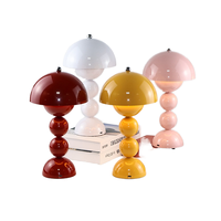 Lampe de table LED à intensité variable avec commande tactile, alimentée par batterie 5V, en ABS de style nordique - Utilisation pour chambre à coucher/mariage/bureau - Lumière ambiante toujours brillante