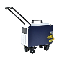 Nettoyeur laser à impulsions mini 100W portable pour le polissage de précision de l'acier inoxydable et l'élimination des oxydes de moule