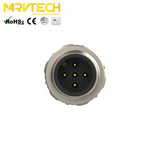 Conector IEC Macho de Nylon, Latón Niquelado, IP67, 60V, 4A - Contactos Personalizados de 3P, 4P, 5P - Product Image 4