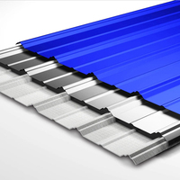 Lámina de Techo Trapezoidal de Longitud y Ancho Personalizados, PPGI con Recubrimiento de Color, Acero Galvanizado GL, Panel de Techo Corrugado de Acero Galvalume