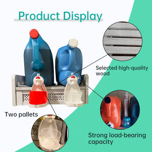 Elegante soporte de bambú para detergente para ropa, respetuoso con el medio ambiente, capacidad para 2 botellas - Product Image 3