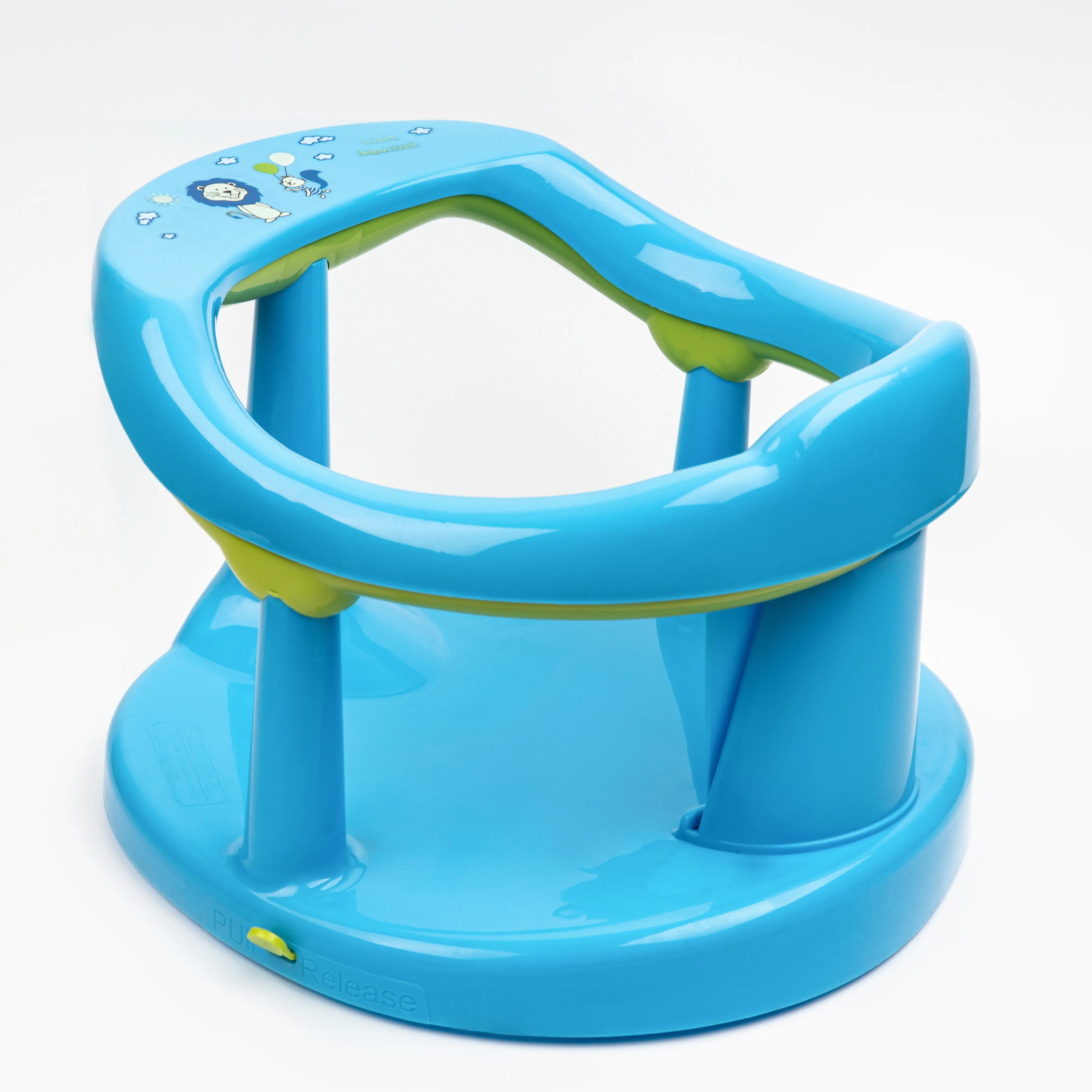 Hot sale spatter-proof Safety Non Toxic bath chair for babies with Suction cup Functional ring chair for a baby bath