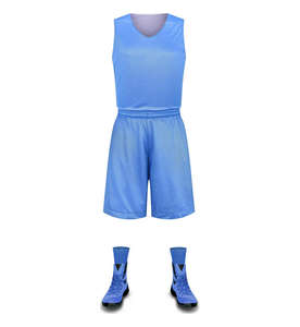 Tenue de basketball double face à séchage rapide pour l'été – Maillot d'entraînement de basketball pour adultes, enfants et hommes avec numéro d'équipe imprimé - Product Image 6