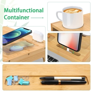 Kệ Gỗ Addreen Giá Rẻ Kệ Gỗ Thông Đơn Giản Để Bàn Nâng Cao Cho Màn Hình Máy Tính Màn Hình Lcd Máy Tính Xách Tay Giá Đỡ Màn Hình - Product Image 3