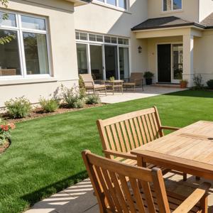 <span class=keywords><strong>Gazon</strong></span> artificiel en PE pour extérieur, tapis vert souple résistant aux UV et imperméable, personnalisé 50 mm/60 mm - Product Image 6