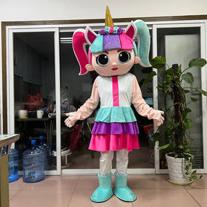 UYEAH personalizzato gigante rosa Gracie stile animale ragazza mascotte personaggio dei cartoni animati per feste di natale - Product Image 2