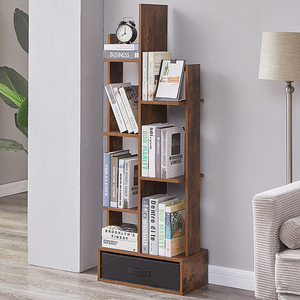 <strong>Modern</strong> Wood Open Shelf Standing Display Short Book <strong>Shelves</strong> for Bedroom Living Room Office - Product Image 1