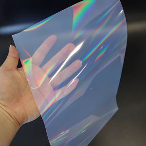 Etiqueta Holográfica Rectangular de PET Transparente con Impresión UV Arcoíris para Empaquetado - Product Image 2