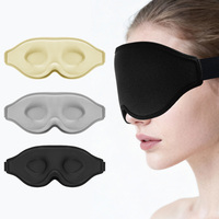 Masque de sommeil de luxe pour les dormeurs sur le dos et sur le côté, zéro pression oculaire, bandeau de nuit, cache-œil, bloque la lumière, masque de sommeil 3D