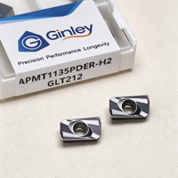 Plaquettes de fraisage en carbure de tungstène APMT1604PDER APMT11355PDER M2 H2, inserts de fraisage CNC à alimentation rapide APMT1604 APMT1135 APMT