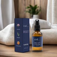 Huile essentielle de géranium romarin de marque privée vaporisateur d'oreiller de parfum de sommeil en vrac vaporisateur de brouillard d'oreiller de gaz de sommeil personnalisé