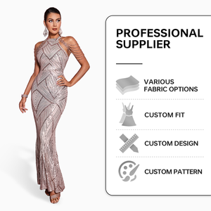 Bestseller Edles Prächtiges Pailletten-Abendkleid Ballkleid Damen Party Elegant - Product Image 3