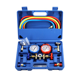 Kit de herramientas de carga de refrigerante para aire acondicionado con manómetro doble R134a para reparación de aire acondicionado de automóviles - Product Image 2