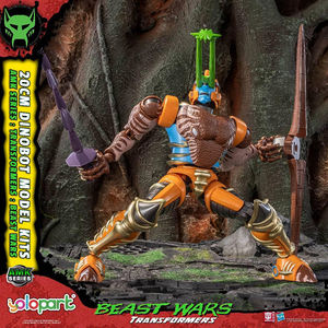 YOLOPARK <span class=keywords><strong>Transformers</strong></span> Serie AMK - <span class=keywords><strong>Beast</strong></span> War - Dinosaur Warriors, Kit de Modelo Preensamblado, Modelo de Aleación Fundida a Presión, 18 cm de Alto, DIY - Product Image 3