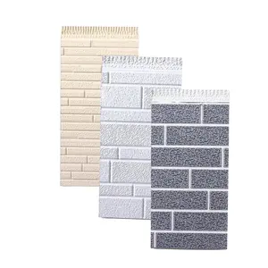 Metal Hard Exterior Polyurethane Foam Sandwich Panel Walls Siding Panels Exterior Brick Wall Panels For Exterior