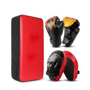 Kit de boxe pour enfants BURAQ MMA SPORTS, gants d'entraînement et sac de frappe lourd, matériau PU écologique pour débutants - Product Image 1